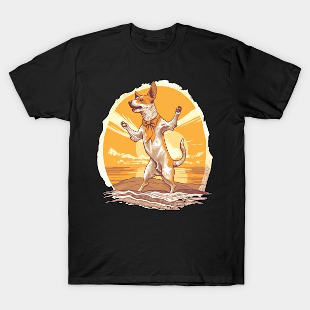 Dancing Dog Funny Dance Competition T-Shirt by QQdesigns